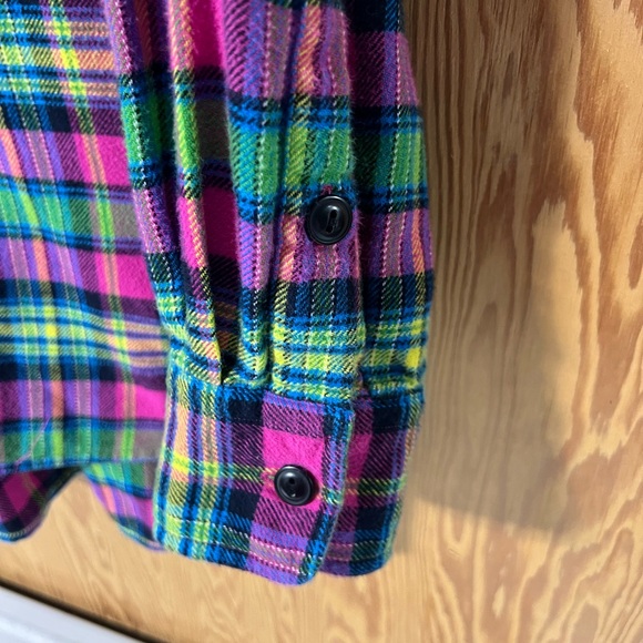 Ralph Lauren Large Long Sleeve Plaid Flannel Button-Up Shirt - Picture 5 of 10